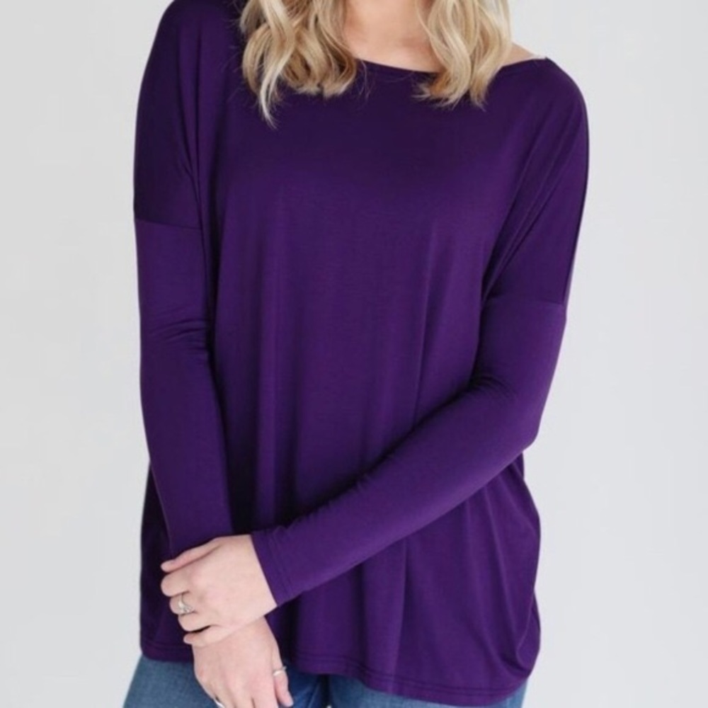 NWOT purple piko size small